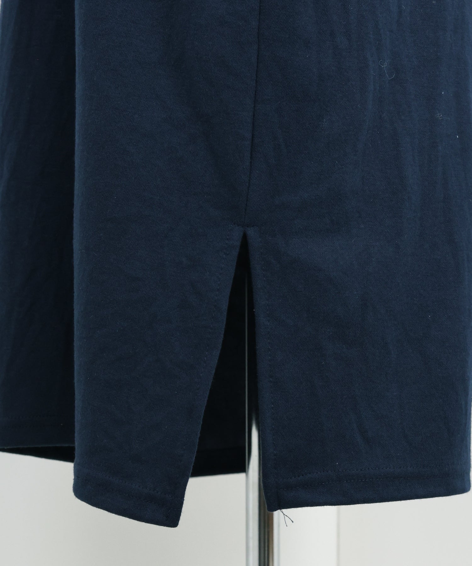 ハーフジップスウェットワンピース