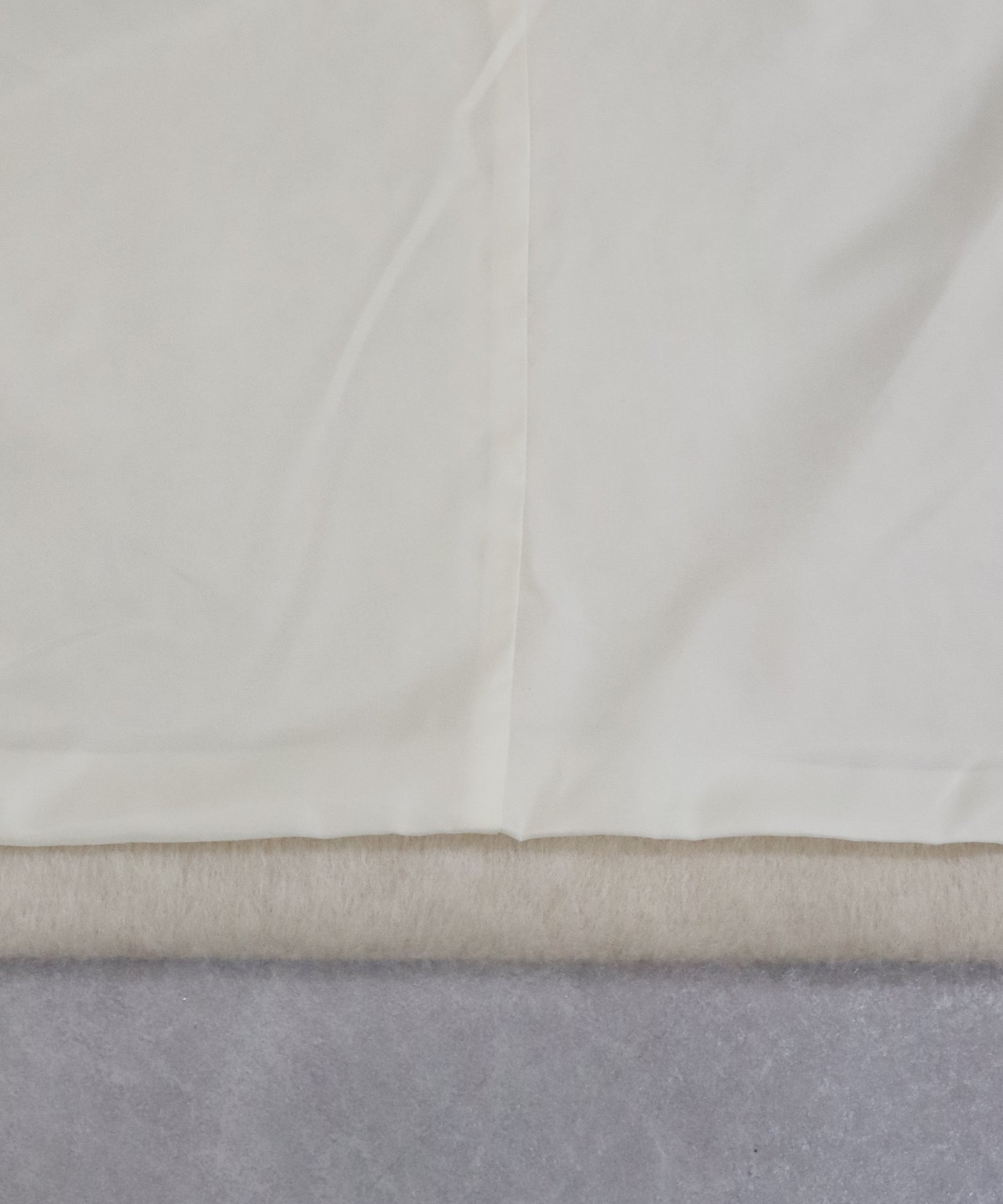 ゴールドボタンスタンドウールシャギーコート